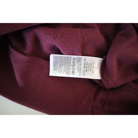 GAP Kids 428279-02-1 Unisex Kids Sz L (10) Burgundy Arch Logo Pullover Hoodie - Picture 4 of 5